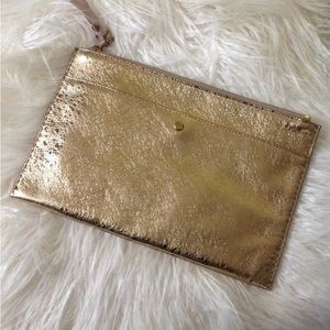 *PRICE DROP*JCREW gold and metallic Clutch